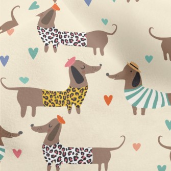 Dressed Up Dachshund Micro Fleece