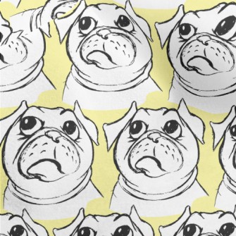 Pouting Pug Micro Fleece