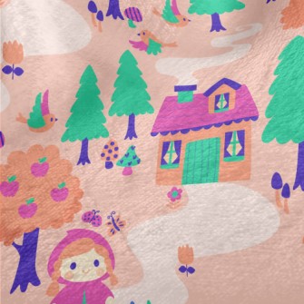 Little Girl In The Forest Minky