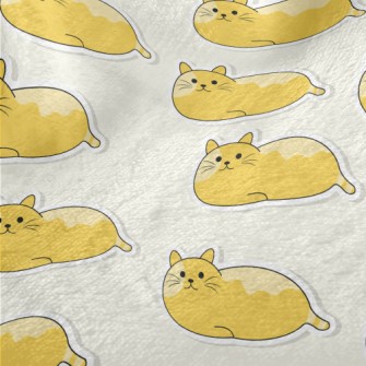 Lying Orange Cat Minky