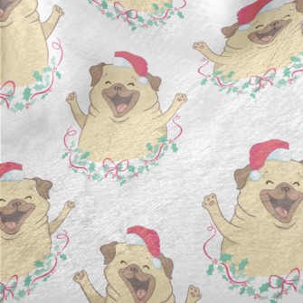 Merry Christmas Puppy Minky