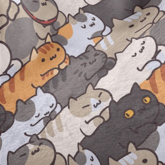 Cartoon Cat Stacking Minky