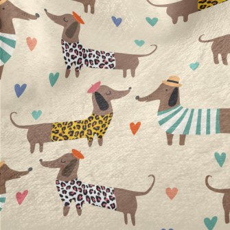 Dressed Up Dachshund Minky