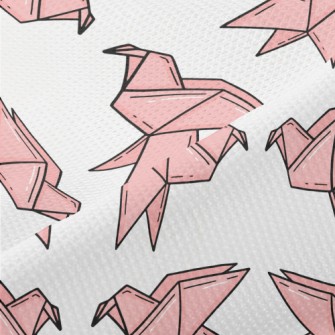Pink Paper Cranes Piqué