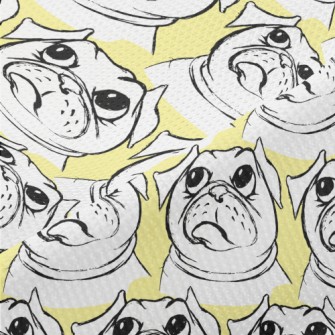Pouting Pug Piqué
