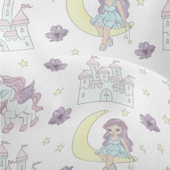 Moon Princess And Unicorn Lightweight Performance Linen