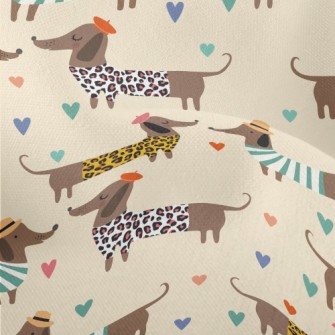 Dressed Up Dachshund Lightweight Performance Linen