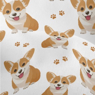 Smiling Corgi Lightweight Performance Linen