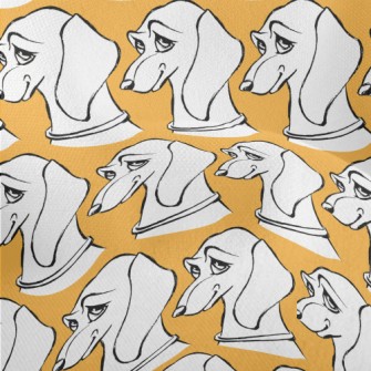 Funny Expression Dachshund Lightweight Performance Linen