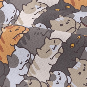 Cartoon Cat Stacking Modern Jersey