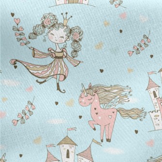 Fairytale Wonderland Princess Jersey Backed Fleece