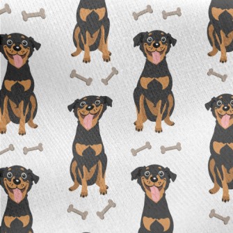 Happy Black Hound Jersey Backed Fleece