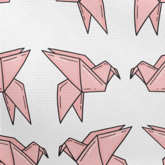 Pink Paper Cranes Pongee