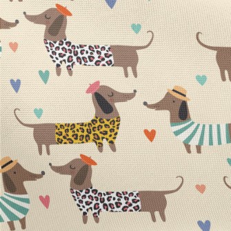 Dressed Up Dachshund Pongee