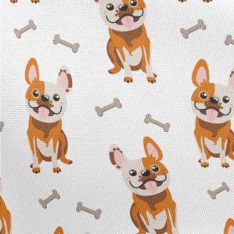 Playful Bulldog Pongee