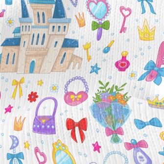 Princess Jewelry And Castle Stretch Jersey