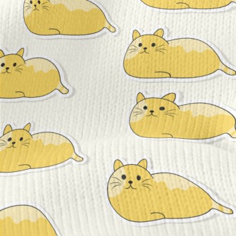 Lying Orange Cat Stretch Jersey