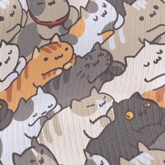 Cartoon Cat Stacking Stretch Jersey
