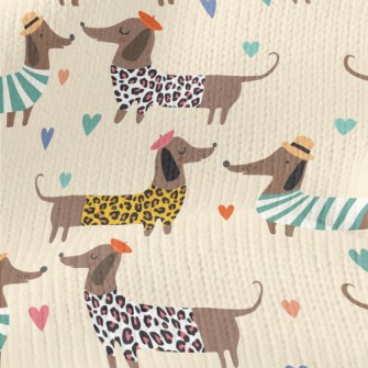 Dressed Up Dachshund Stretch Jersey