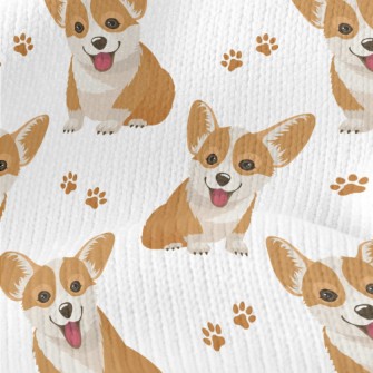 Smiling Corgi Stretch Jersey