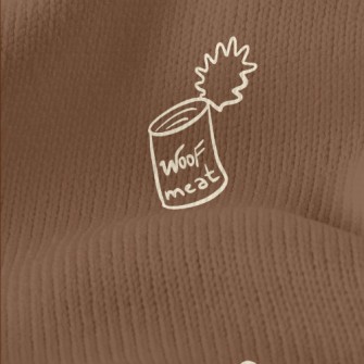 Hand Drawn Dog Food Stretch Jersey