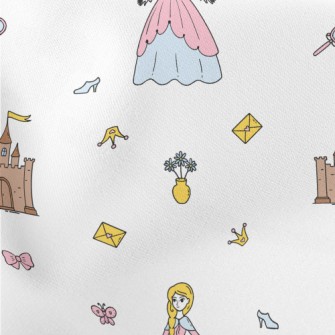 Princess And Castle Lightweight Cotton Poplin