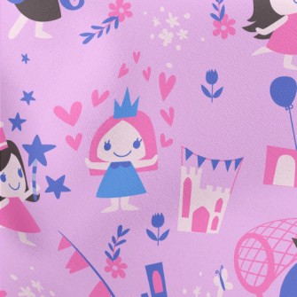 Princesses Having Fun Lightweight Cotton Poplin