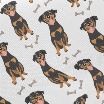 Happy Black Hound Midweight Cotton Poplin