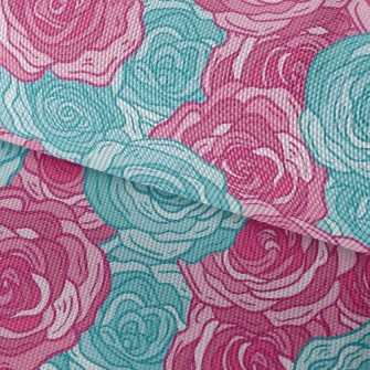 Elegant Two-color Rose Waterproof Oxford