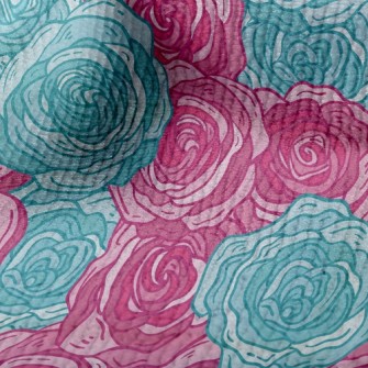 Elegant Two-color Rose Terry