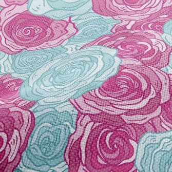 Elegant Two-color Rose Performance Linen