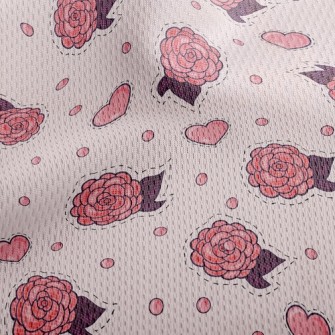 Love Rose Athletic Mesh Flat Back