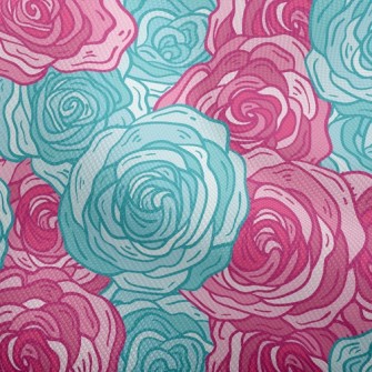 Elegant Two-color Rose Dobby