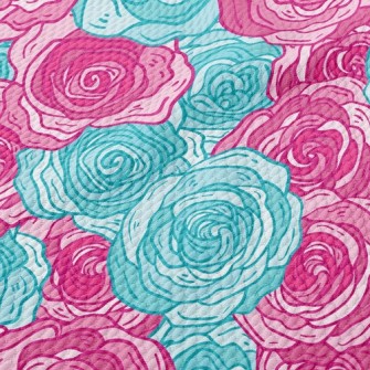 Elegant Two-color Rose Birdseye Piqué