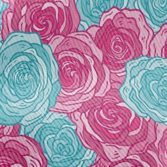 Elegant Two-color Rose Standard Corduroy