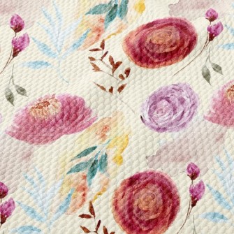 Crayon Wild Rose Birdseye Piqué