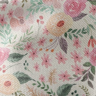 Watercolor Cute Flowers Waterproof Canvas