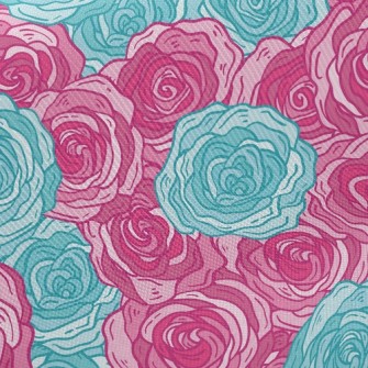 Elegant Two-color Rose Twill
