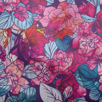 Psychedelic Beautiful Flowers Dobby