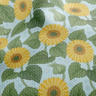 Vibrant Sunflower Athletic Mesh Flat Back