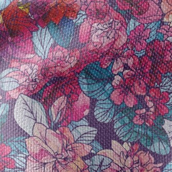 Psychedelic Beautiful Flowers Waterproof Canvas