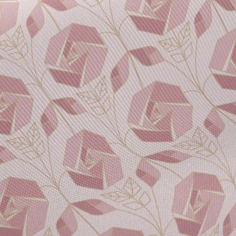 Geometric Rose Twill
