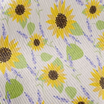 Sunflowers And Lavender Standard Corduroy