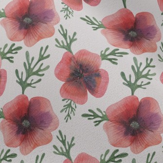 Bright And Generous Poppy Flow Chiffon