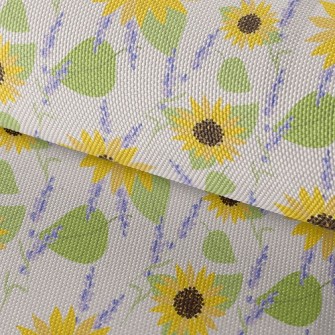 Sunflowers And Lavender Waterproof Oxford