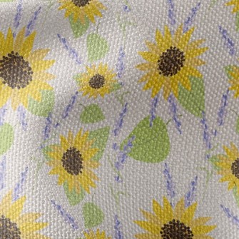Sunflowers And Lavender Waterproof Canvas