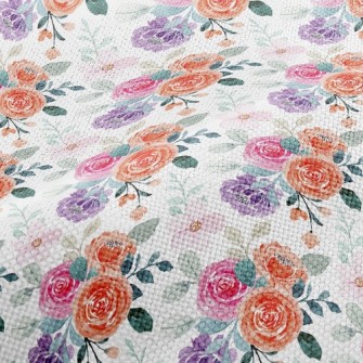 Bright Beautiful Roses Performance Linen