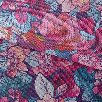 Psychedelic Beautiful Flowers Waterproof Oxford