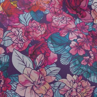 Psychedelic Beautiful Flowers Chiffon