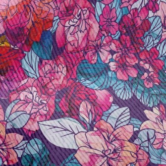 Psychedelic Beautiful Flowers Standard Corduroy
